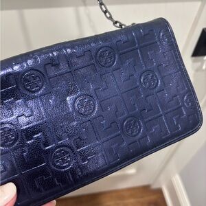 Tory Burch Navy Blue Clutch